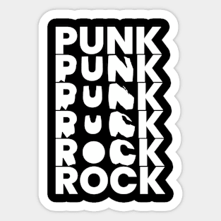 punk rock logo Sticker